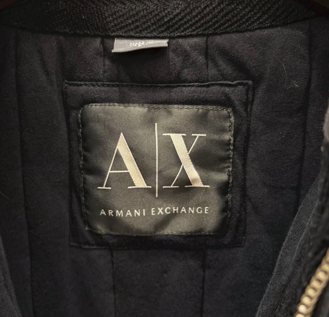 아르마니 익스체인지 후드 집업 블랙 L 상품이미지4
