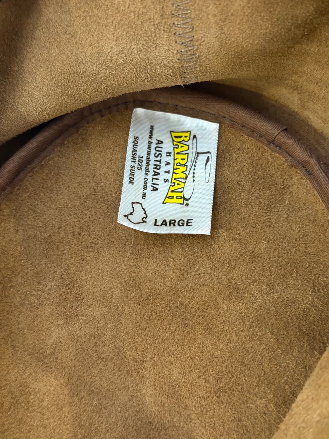 데드스탁) BARMAH 빈티지 카우보이 모자 스웨이드 페도라 상품이미지6