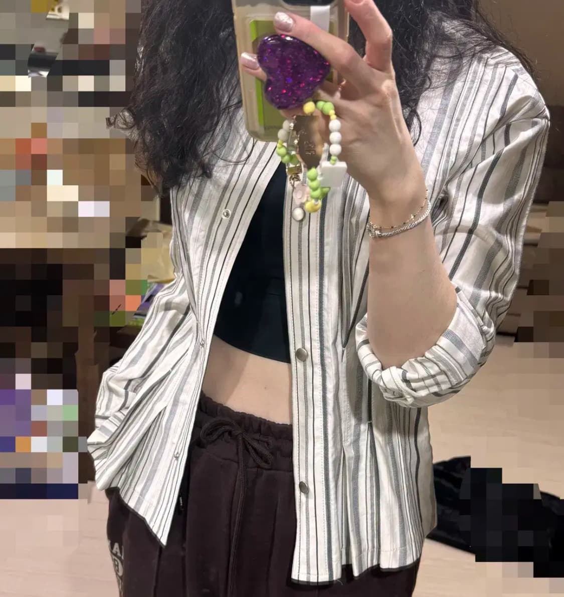 44 55 텍ㅇ 새상품 바네사브루노 정가44만 간절기 자켓 겸 셔츠 마쥬 상품이미지3