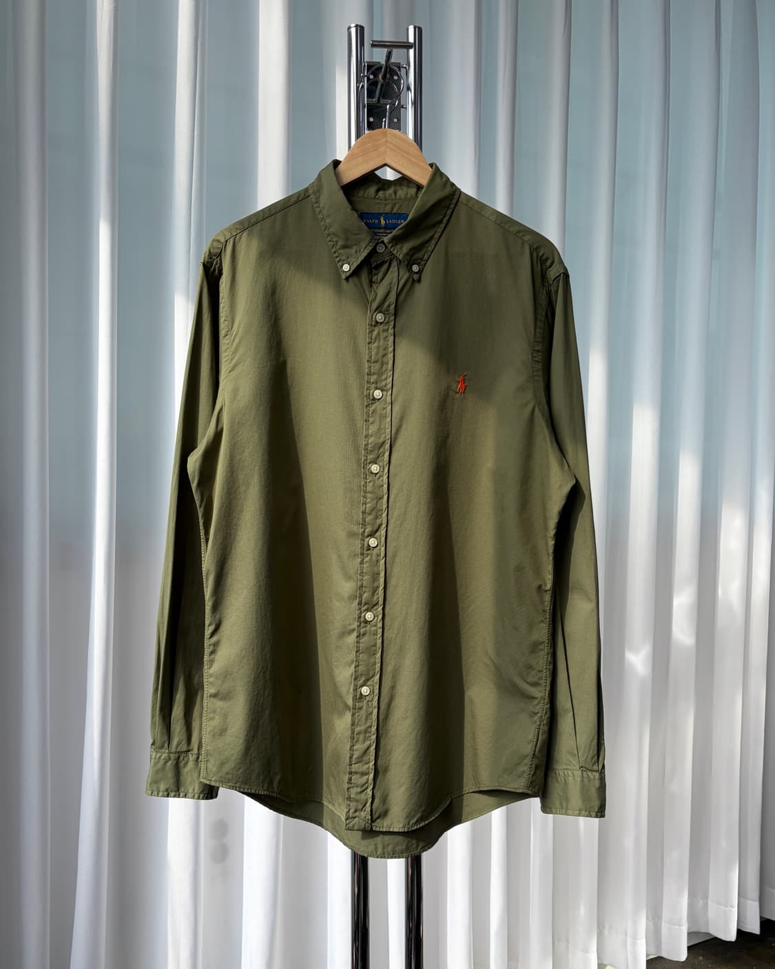 [L]폴로 랄프로렌 커스텀핏 페더웨이트 트윌 셔츠 상품이미지2