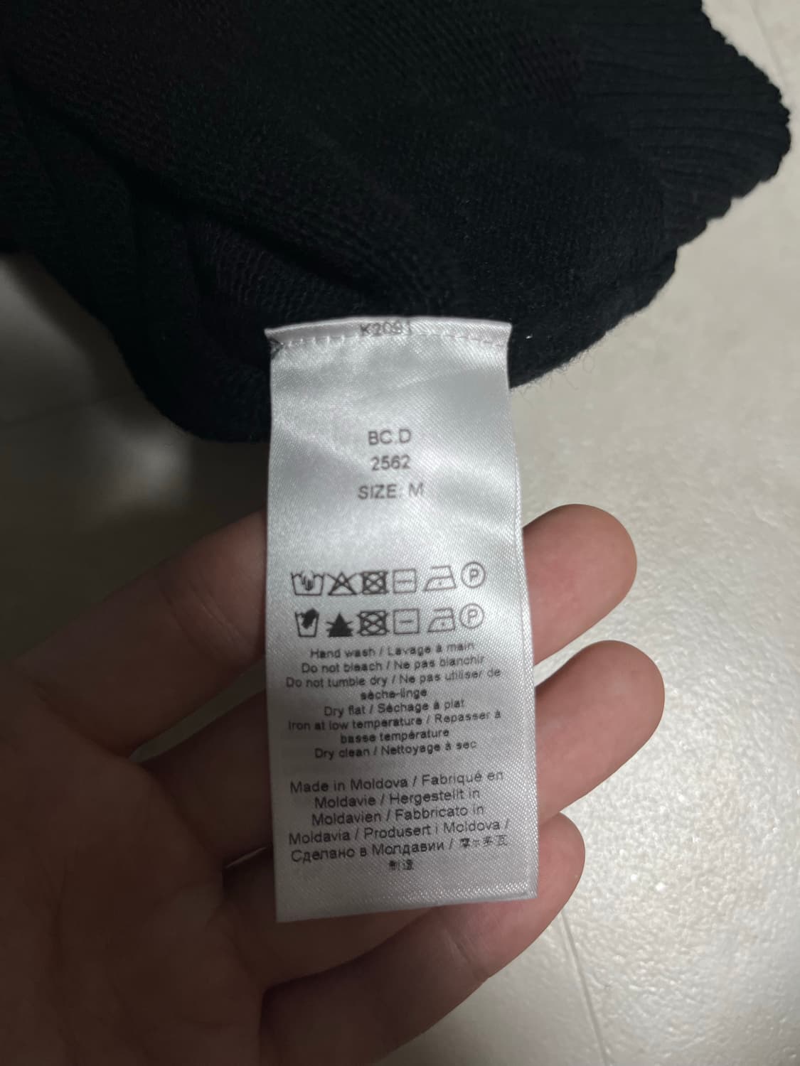 (M)가니 로고 니트 베스트 블랙 상품이미지4