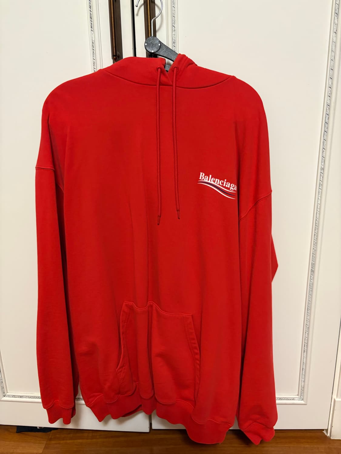 발렌시아가 웨이브로고 후드티 M 상품이미지1