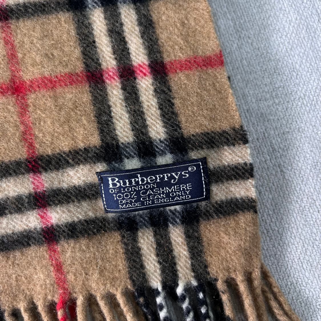 버버리 노바체크 캐시미어 베이지 머플러 상품이미지3