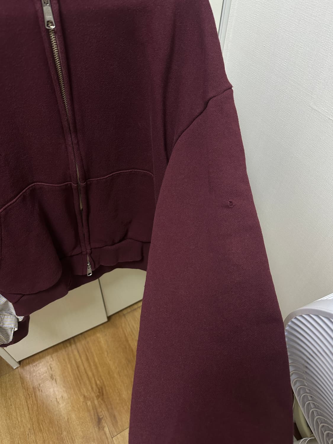 요석 후드집업 Balance hoodie zip-up(Burgundy) 상품이미지5
