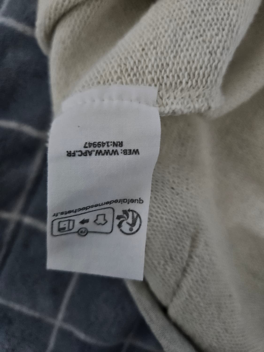 A.P.C. 멜란지 그레이 후드 집업 상품이미지6