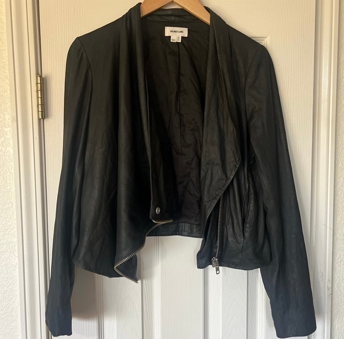 헬무트랭 lambskin leather moto jacket 상품이미지4