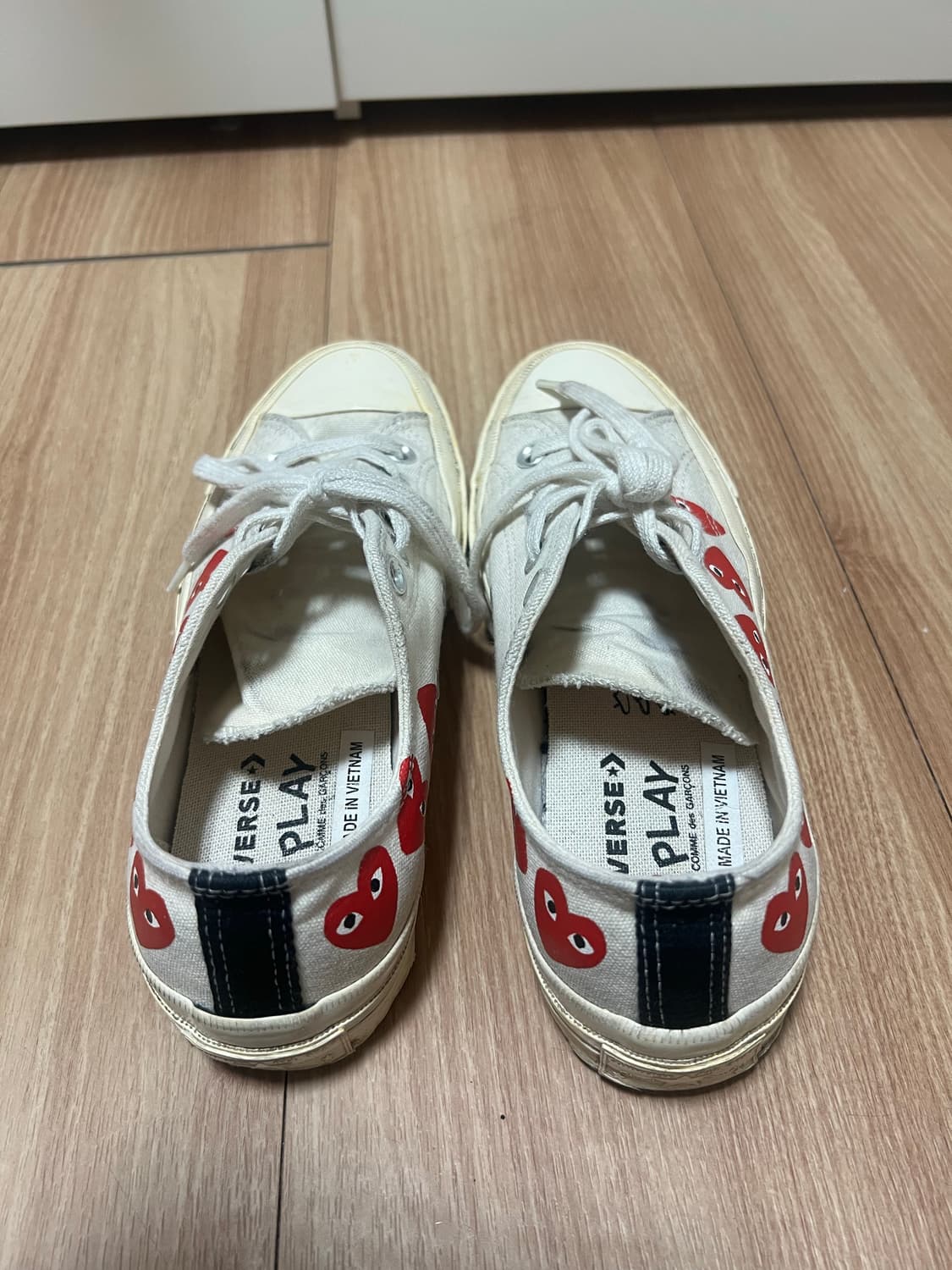 꼼데 컨버스 척테일러 로우 화이트 상품이미지6