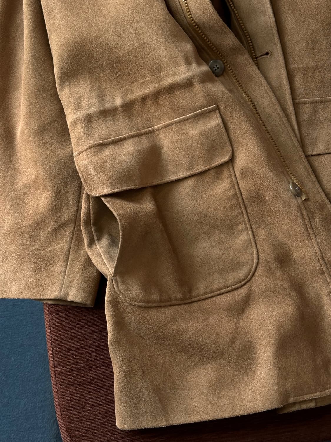 Fake suede 2way liner bal collar coat 상품이미지3