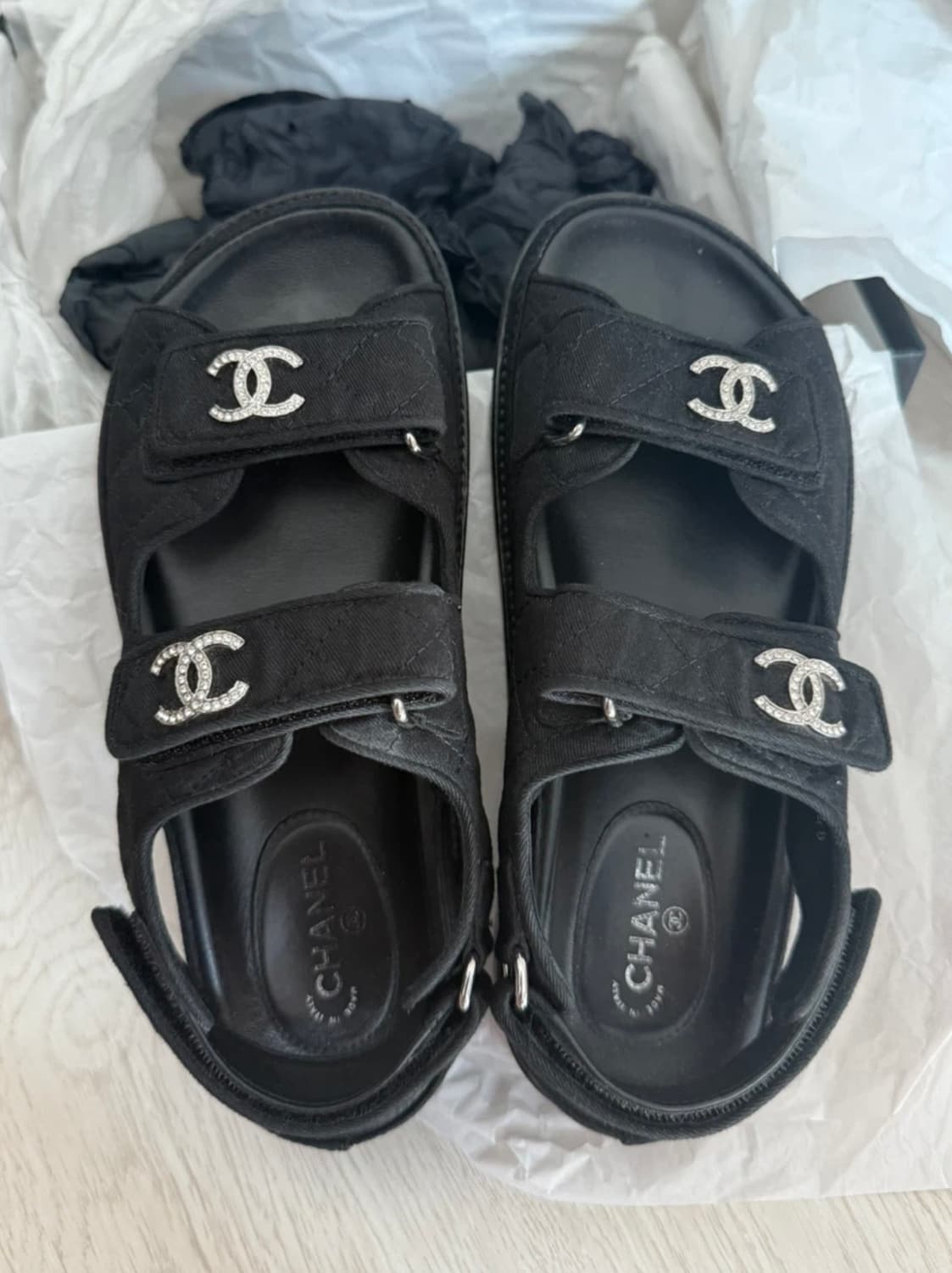 샤넬 믹스드파이버 벨크로 샌들230 상품이미지1