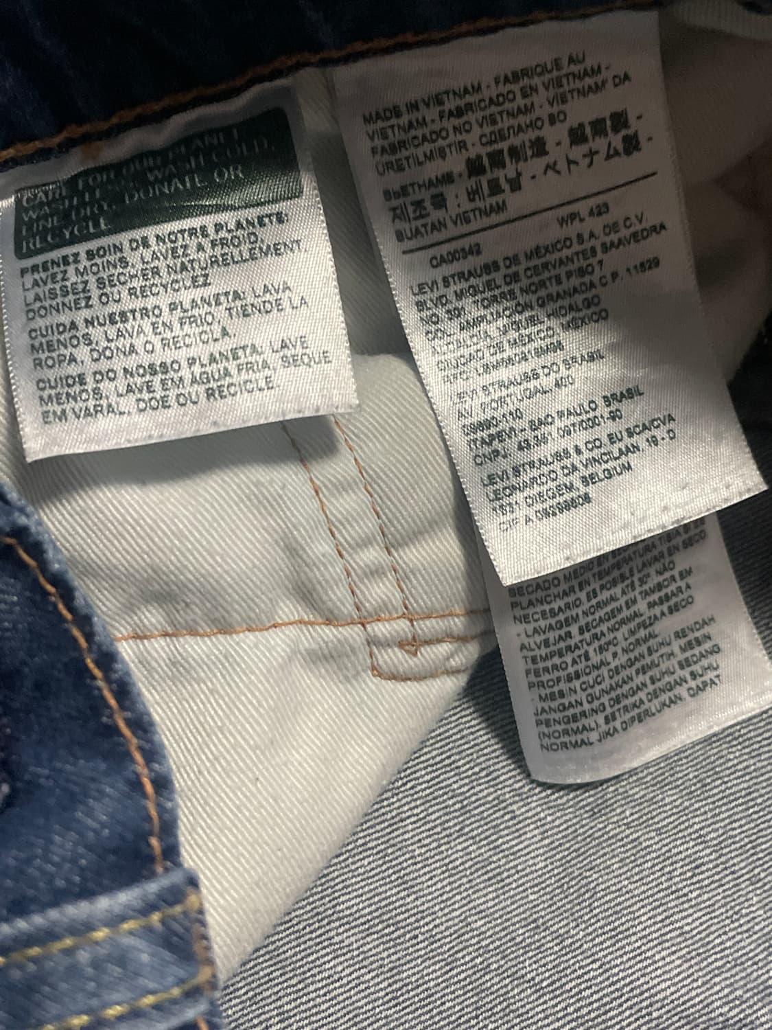 [34X32] 리바이스 505 레귤러 핏 프리미엄 빅E 데님(클리닝O) 상품이미지10