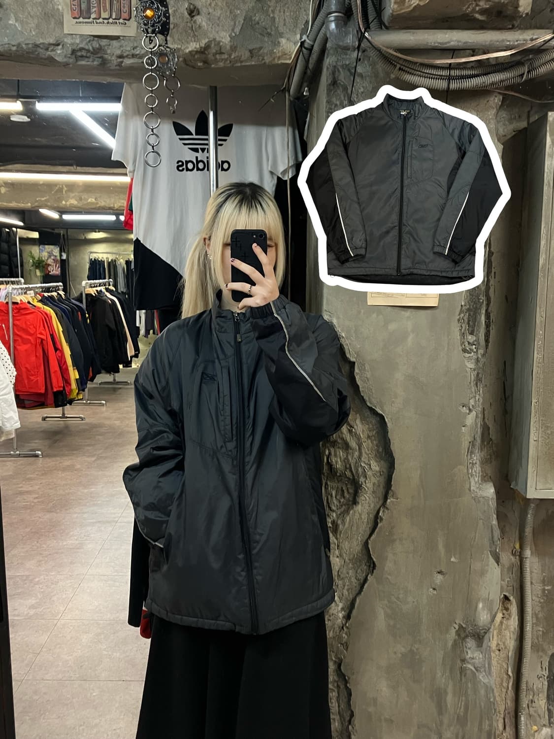 리복 점퍼 차콜 105  #csz2105 상품이미지1