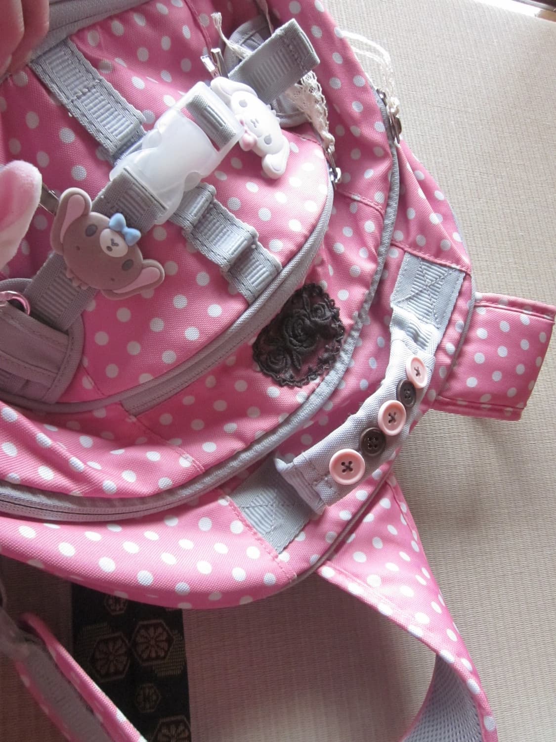 핸드메이드 딸기초코 도트백팩 상품이미지7