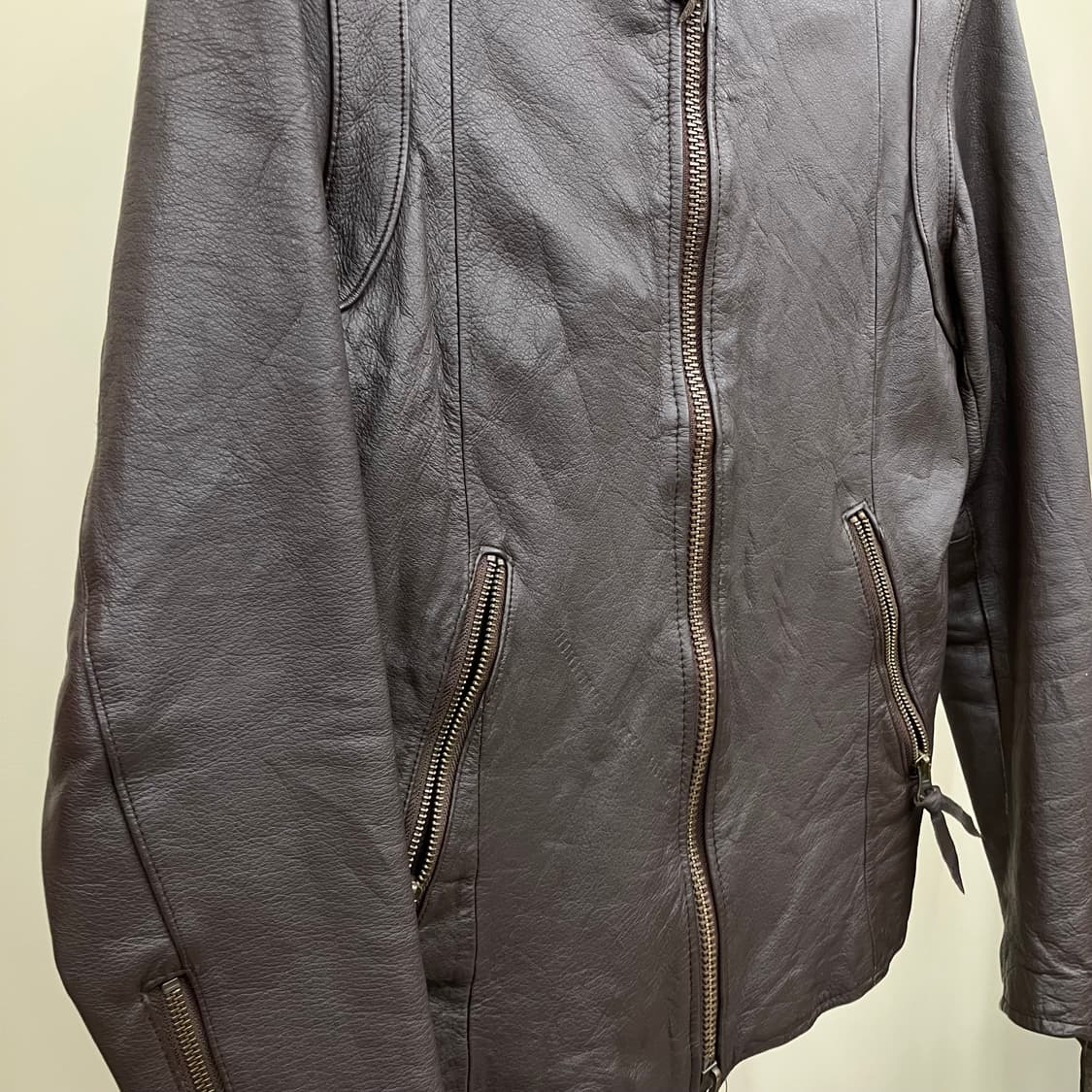 JPN VTG Non Concept Brand 레더 바이커자켓 M 상품이미지4