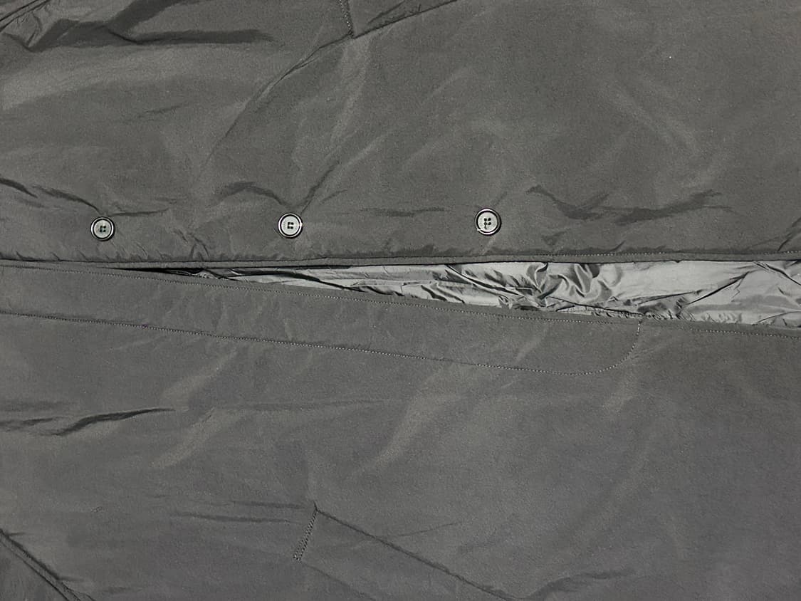 URAGO Raglan padded long coat black 상품이미지7