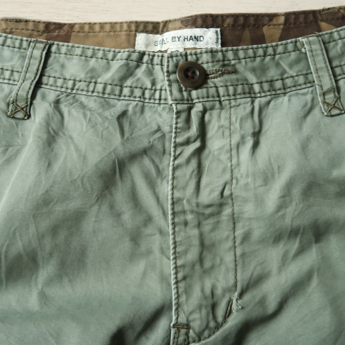 스틸 바이 핸드 올리브 멀티 포켓 팬츠 상품이미지5
