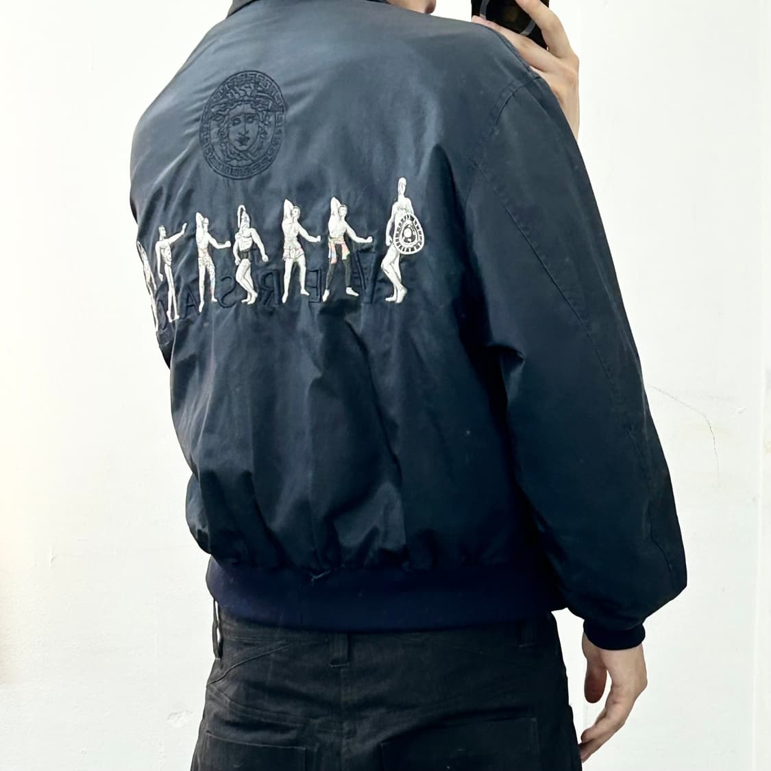베르사체 진스 꾸뛰르 90s 헤라클레스 블루종 자켓 상품이미지3