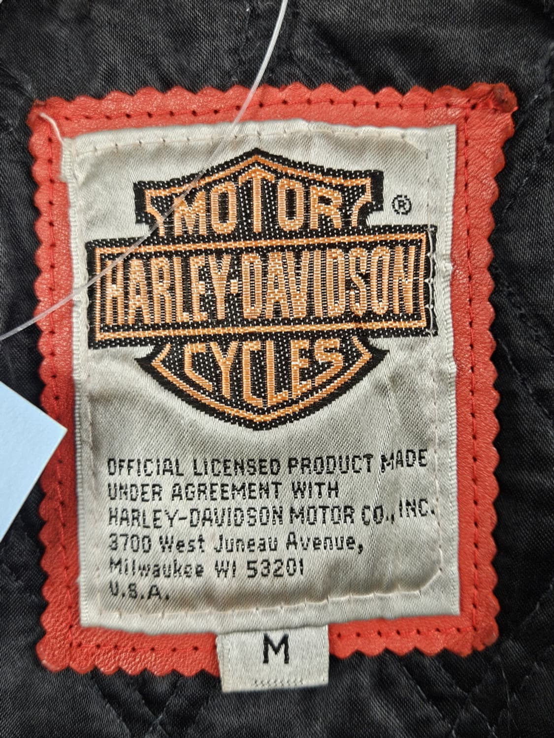 할리데이비슨 블루종 바시티 가죽 자켓 ( M ) / 10192 상품이미지7