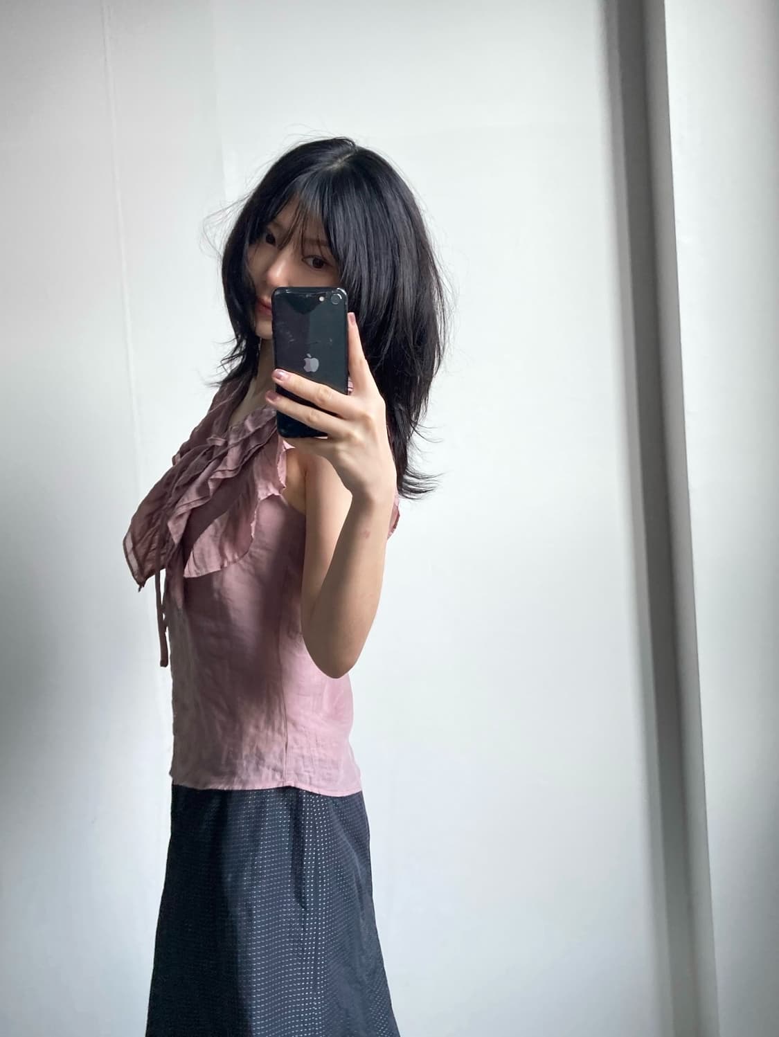 프릴 슬리브리스 블라우스 상품이미지2