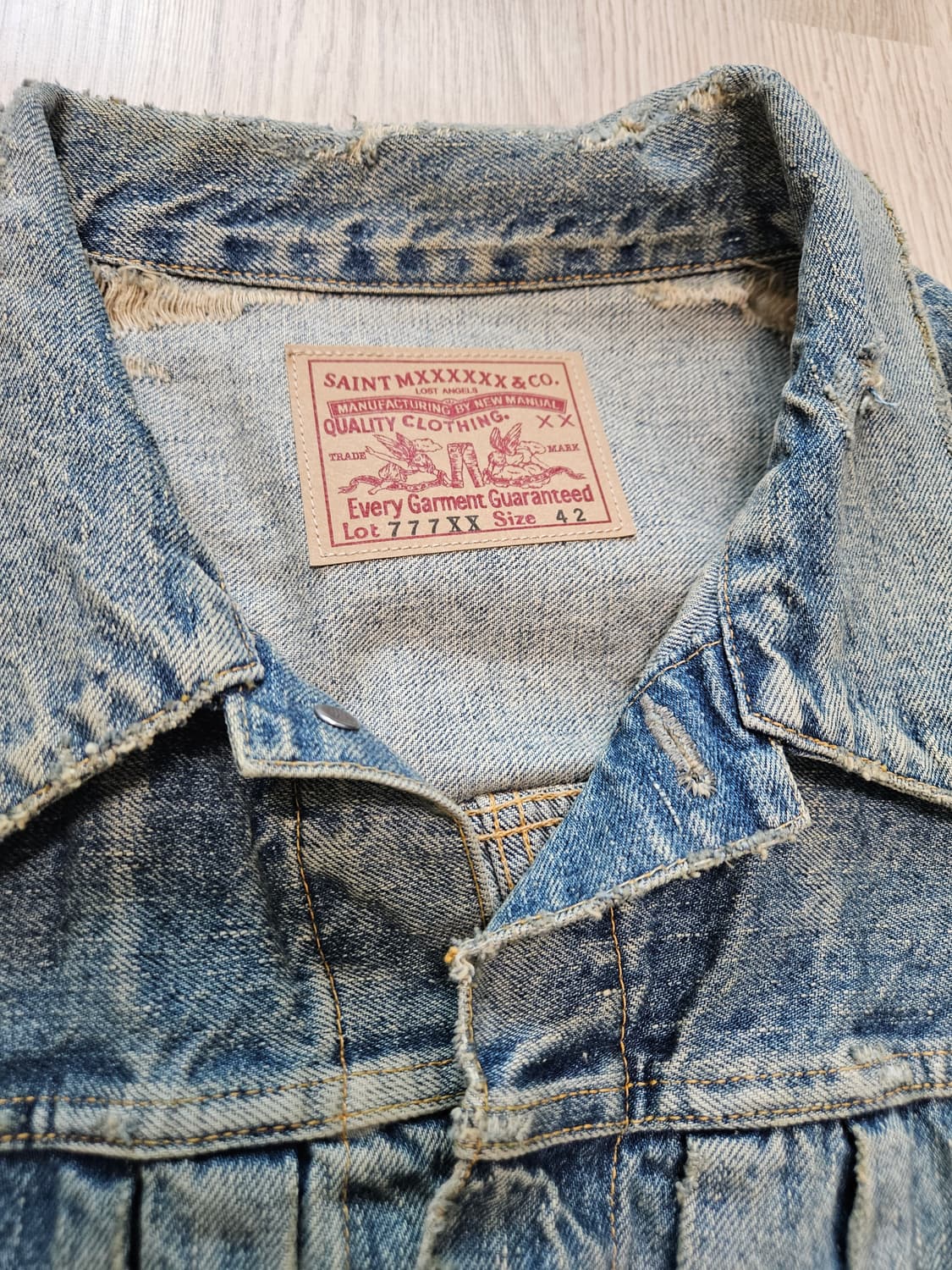 세인트미카엘 x 베르베르진 데님자켓 42 상품이미지2