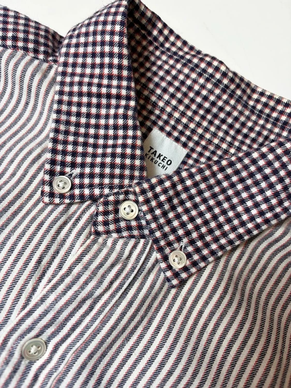 타케오키쿠치 00's 배색 체크 포켓 셔츠 PN9236 상품이미지5