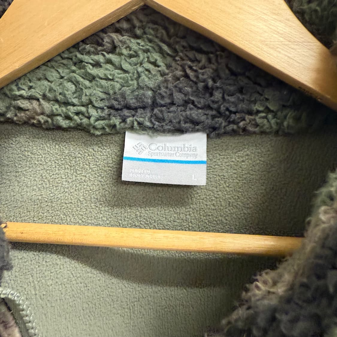 콜롬비아 밀리터리 카모 후리스 플리스 자켓 L 상품이미지4