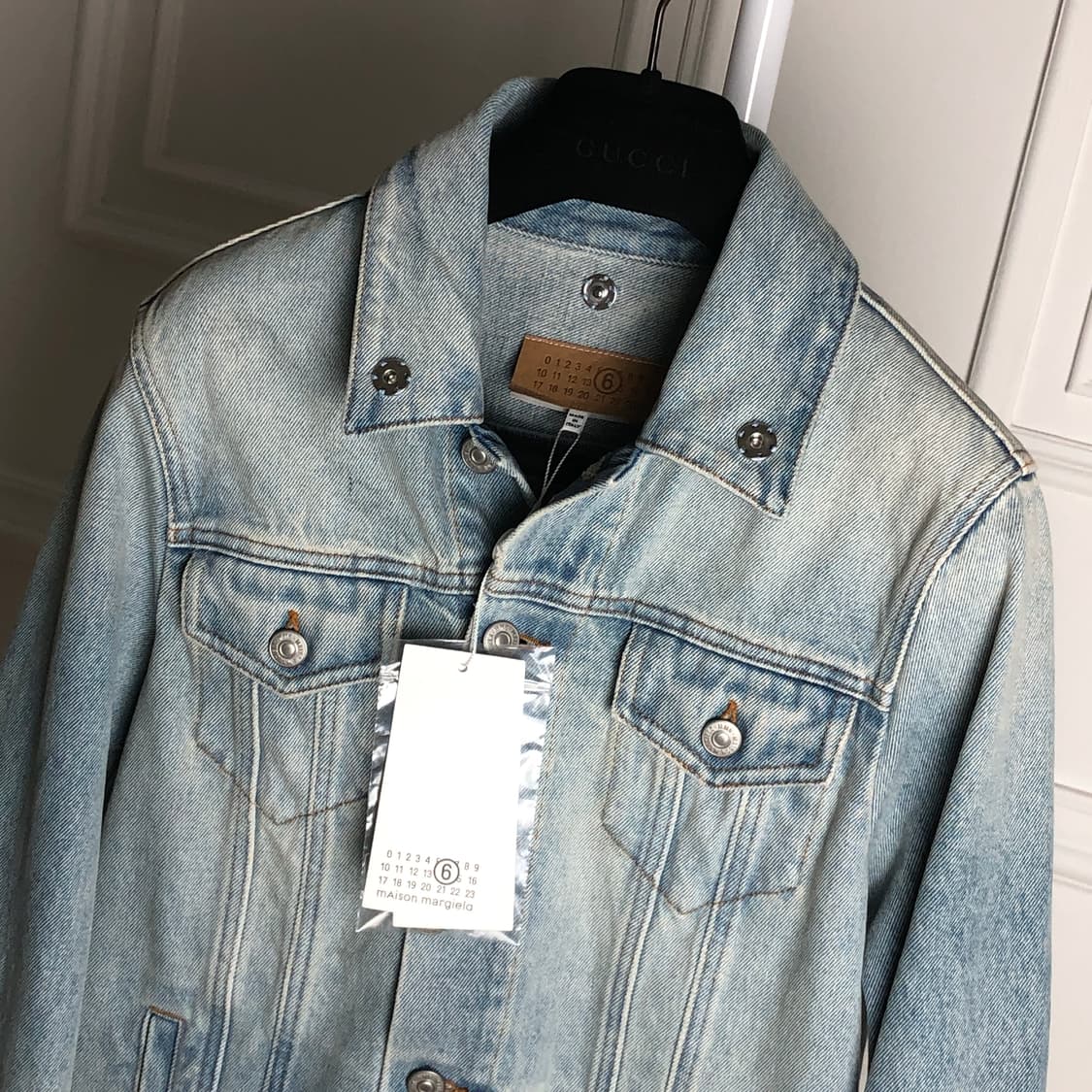 마르지엘라mm6 카라리스 변형 데님자켓 상품이미지1