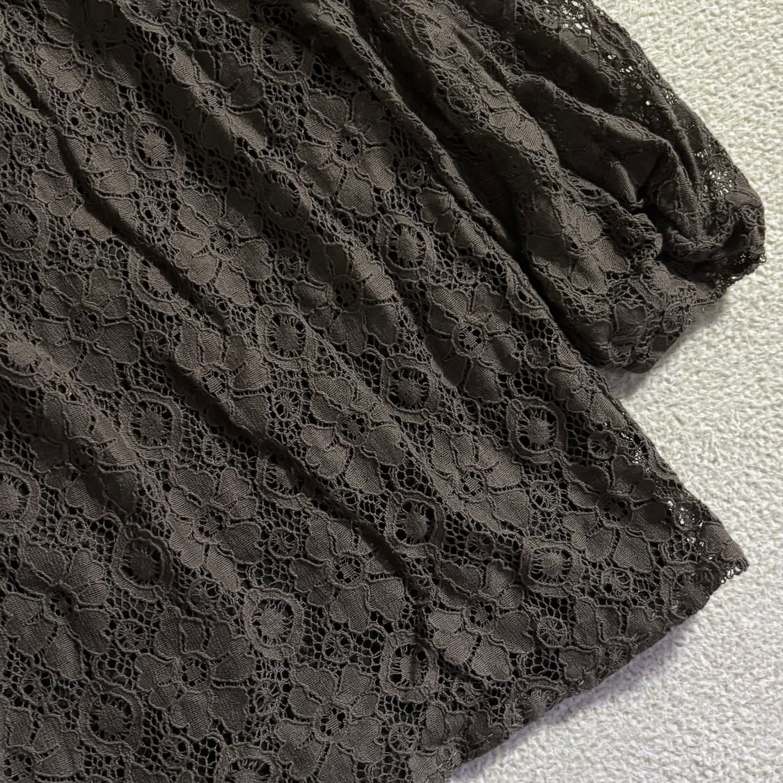 일본빈티지 브라운 블라우스 탑 상품이미지3