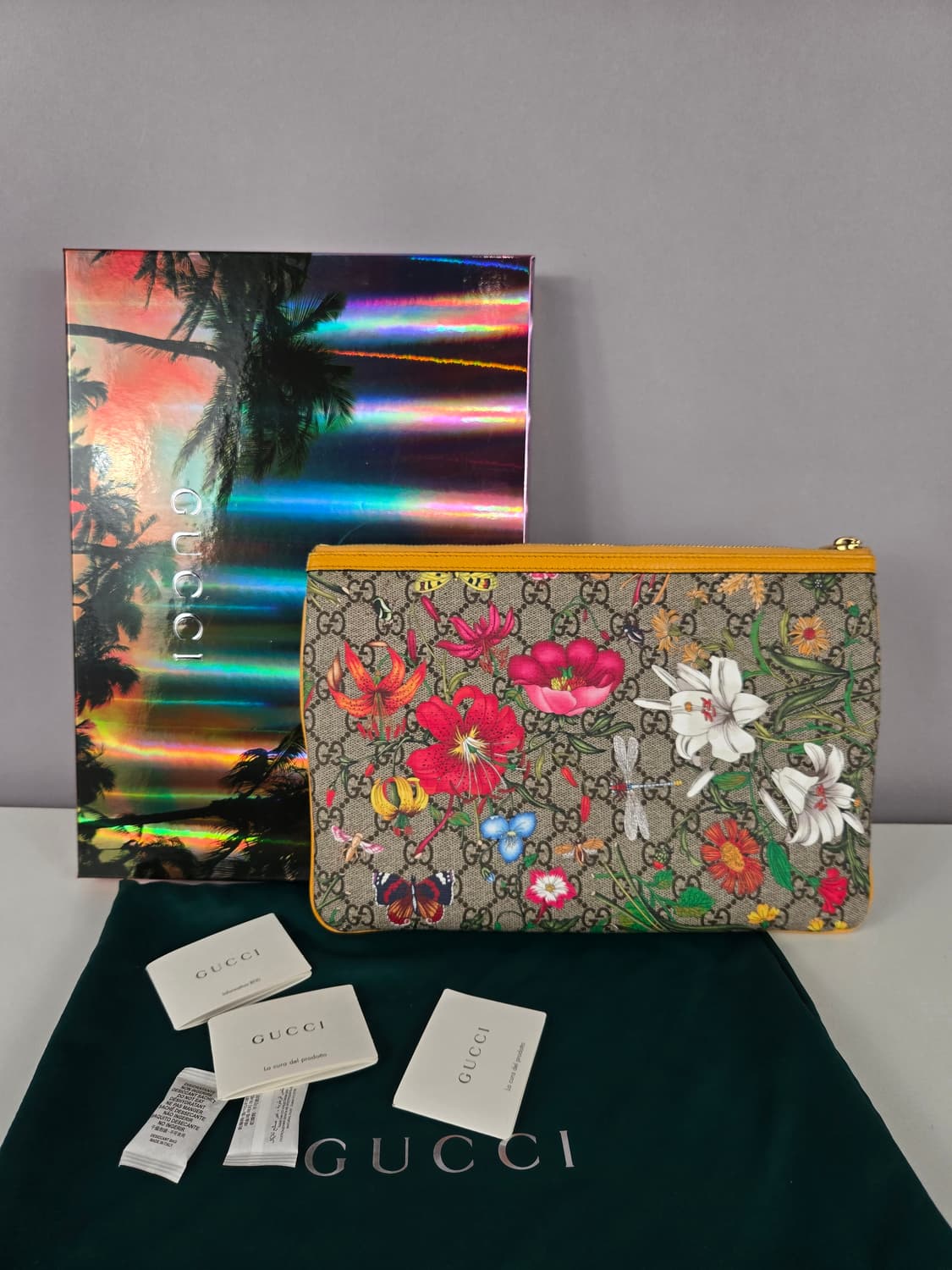 GUCCI 구찌 마몬트 오디피아 플로라 클러치 한정판 가방 플라워 정품 상품이미지2