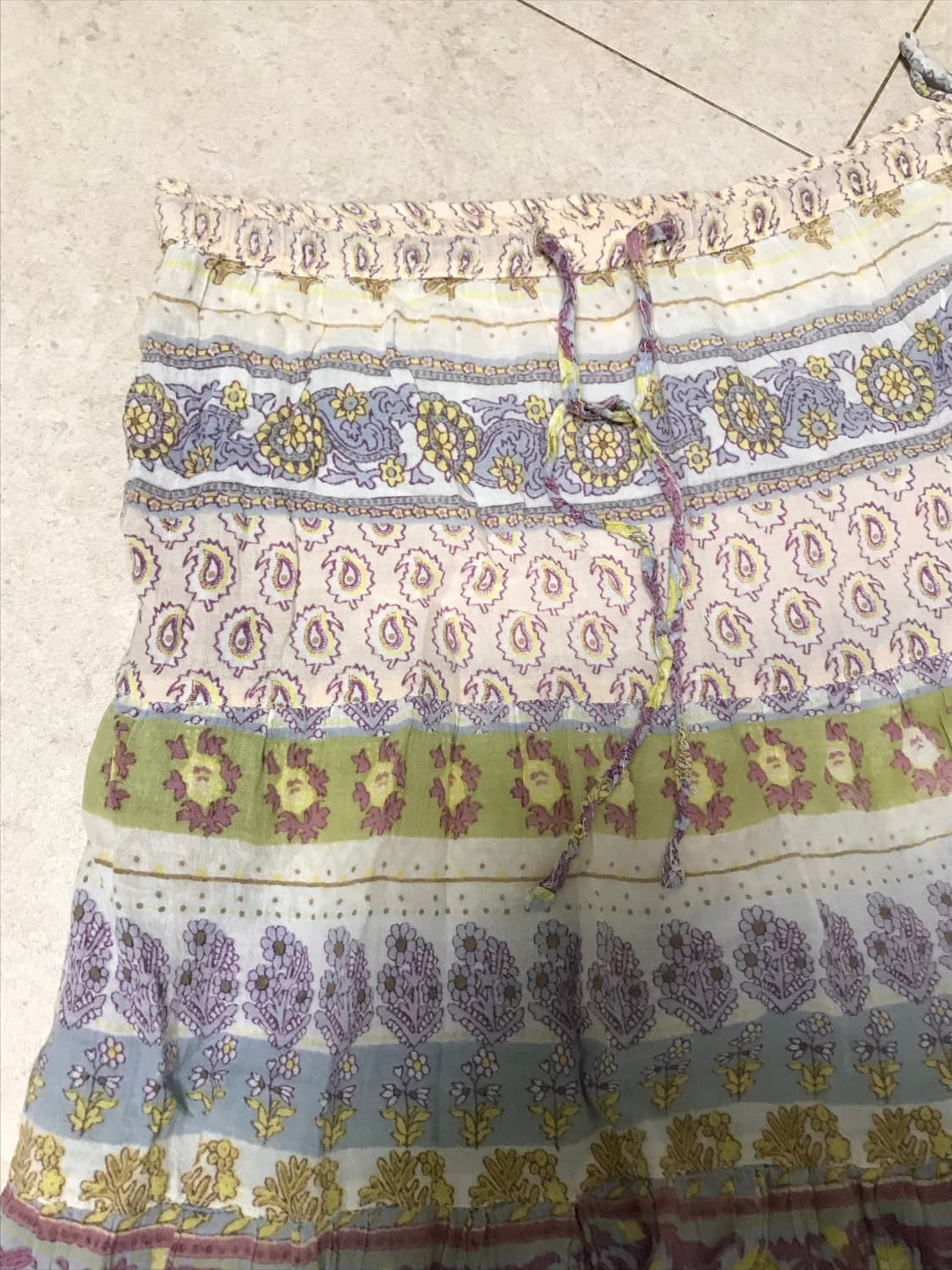 빈티지 시이소빈티지 히피 파스텔 스커트 모리걸 상품이미지2