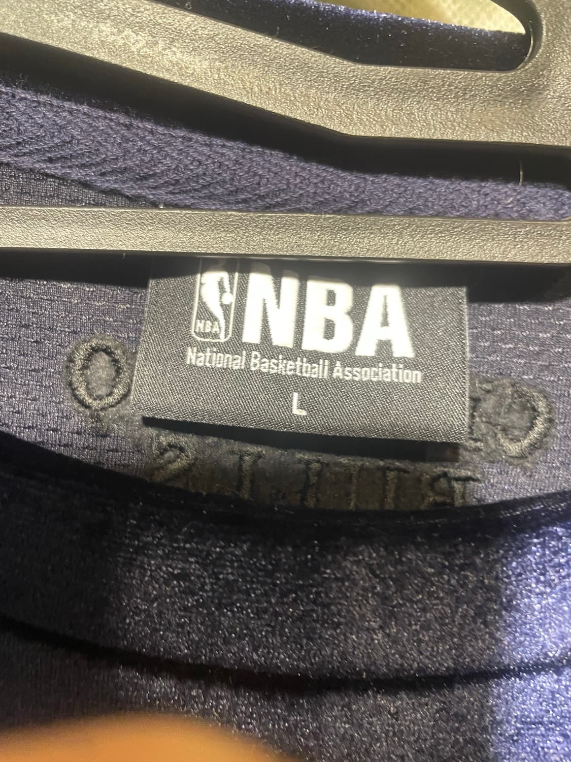 NBA 벨벳 맨투맨 티셔츠 네이비 L 상품이미지3