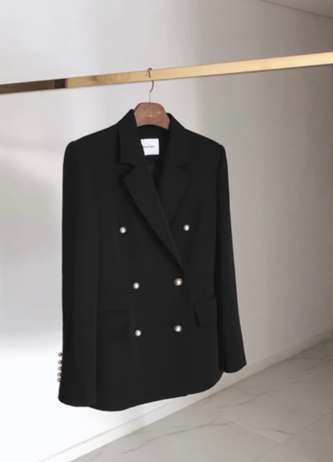 로즈팩토리 스티치 자켓 S 진주 버튼 블랙 아네로즈 시에 로즈니 로아르 상품이미지2