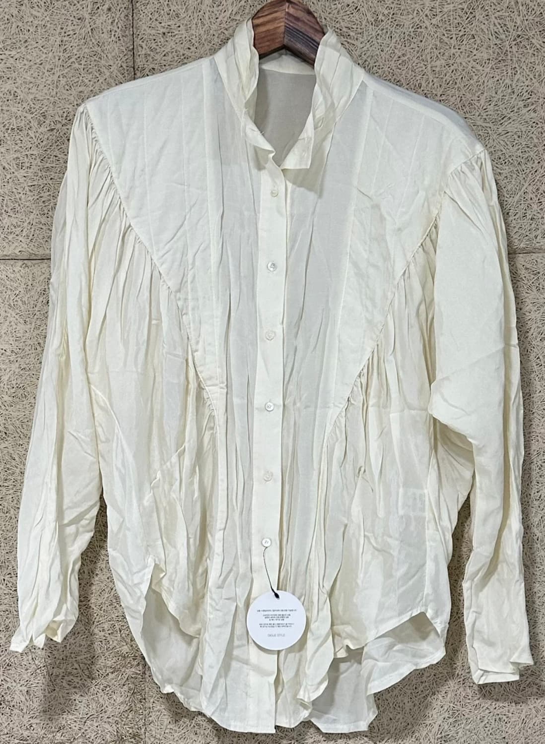 아이보리 블라우스 새상품 55 M 상품이미지1