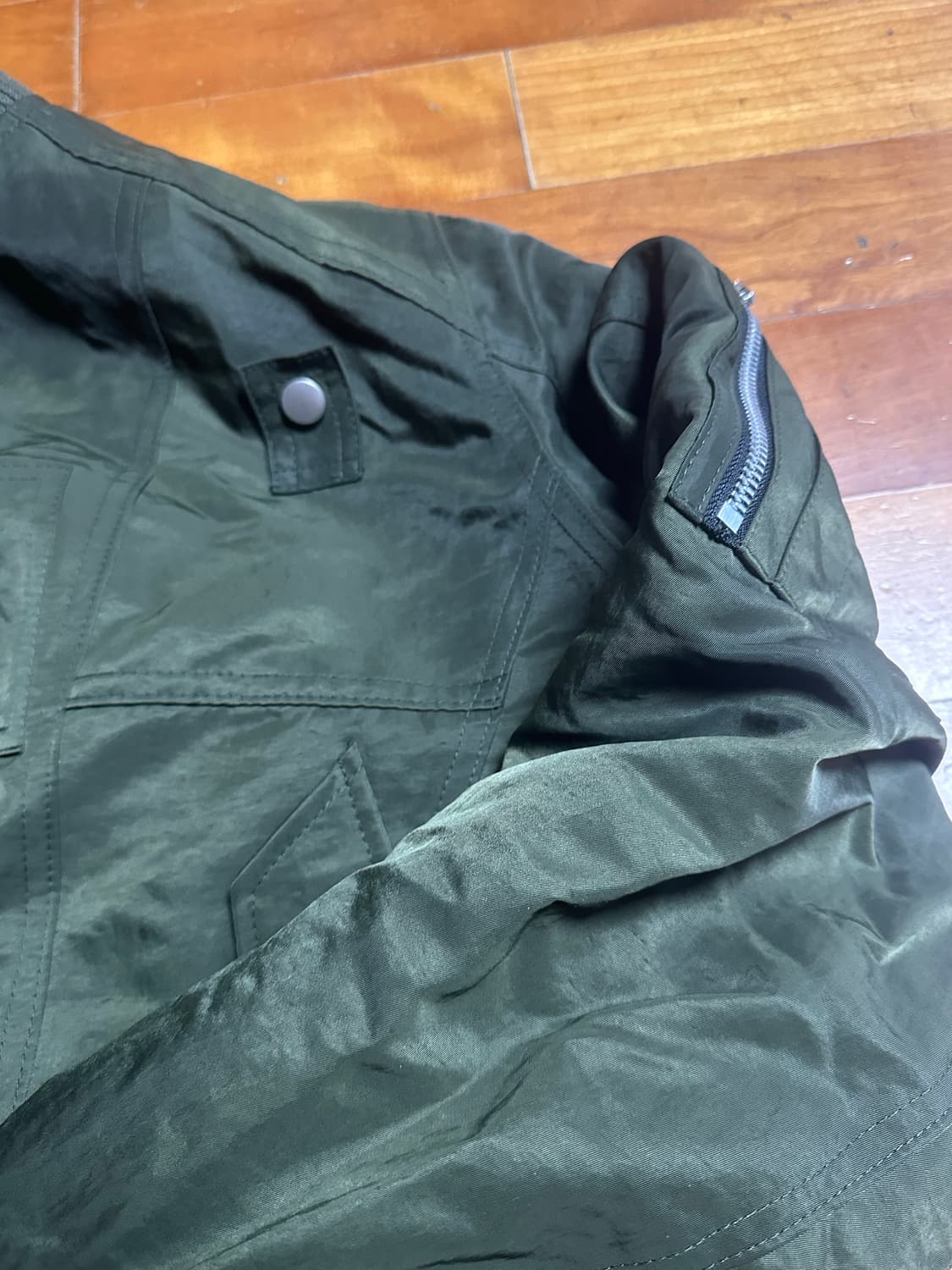 도프제이슨 하시넥 MA-1 플라이트 자켓 OLIVE 상품이미지3