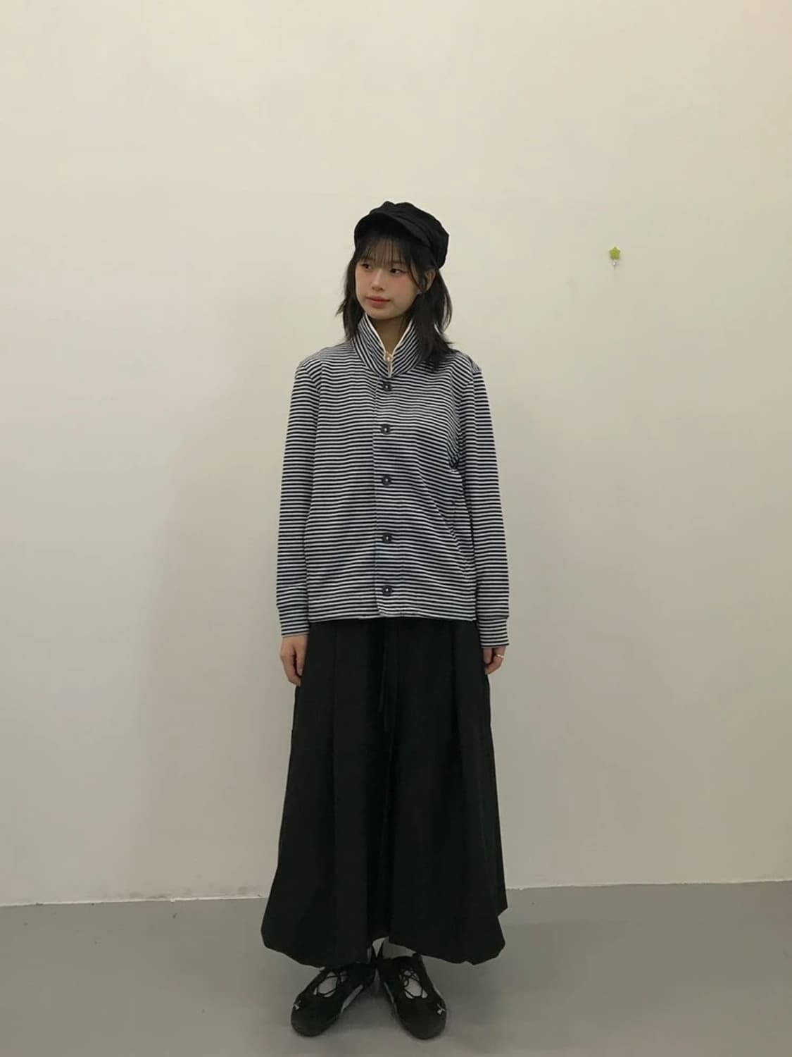 Paul & Co Navy Stripe Button Jacket 상품이미지1