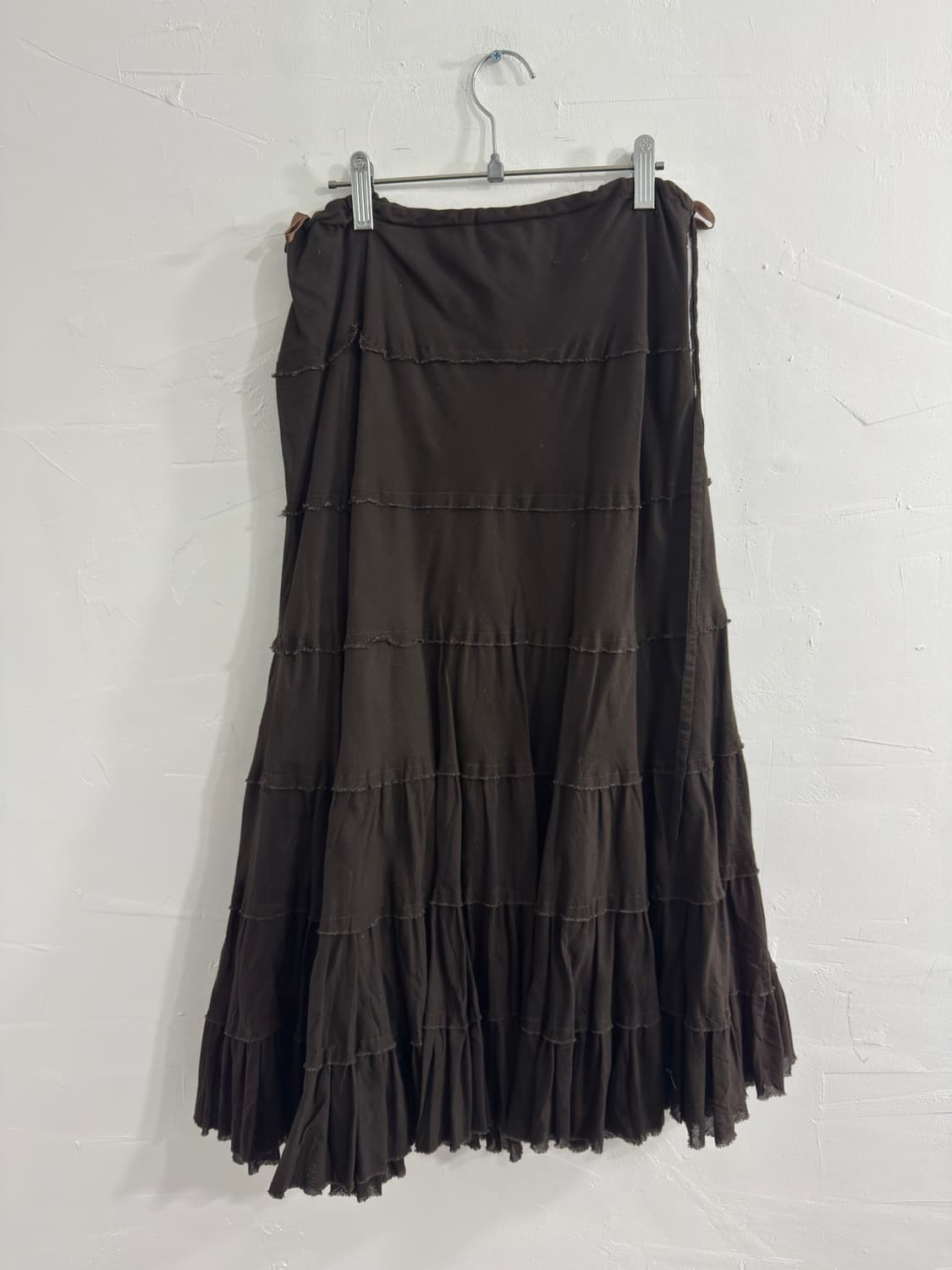 comme ca ism brown design skirt 상품이미지4