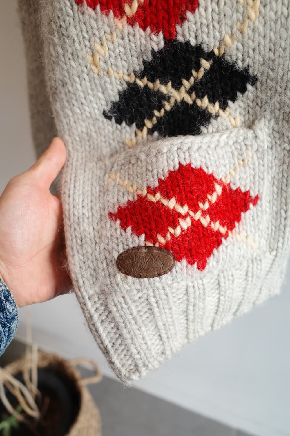 FIRST DOWN 퍼스트다운 아가일패턴 코위찬 상품이미지5