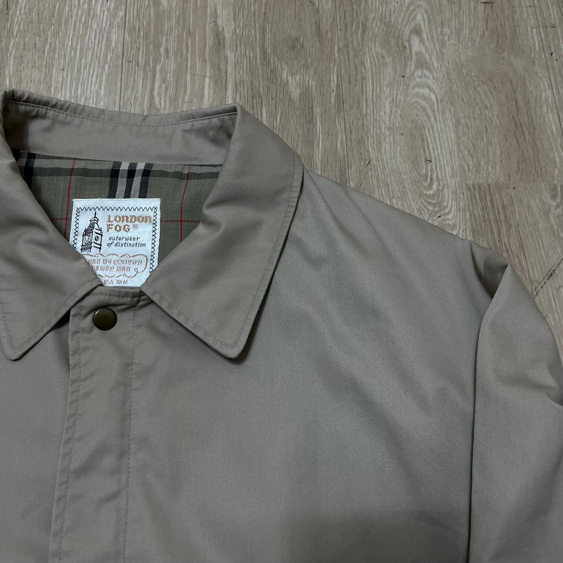 런던 포그 London Fog 남성 체크안감 로고 빈티지자켓 XL(105 상품이미지2