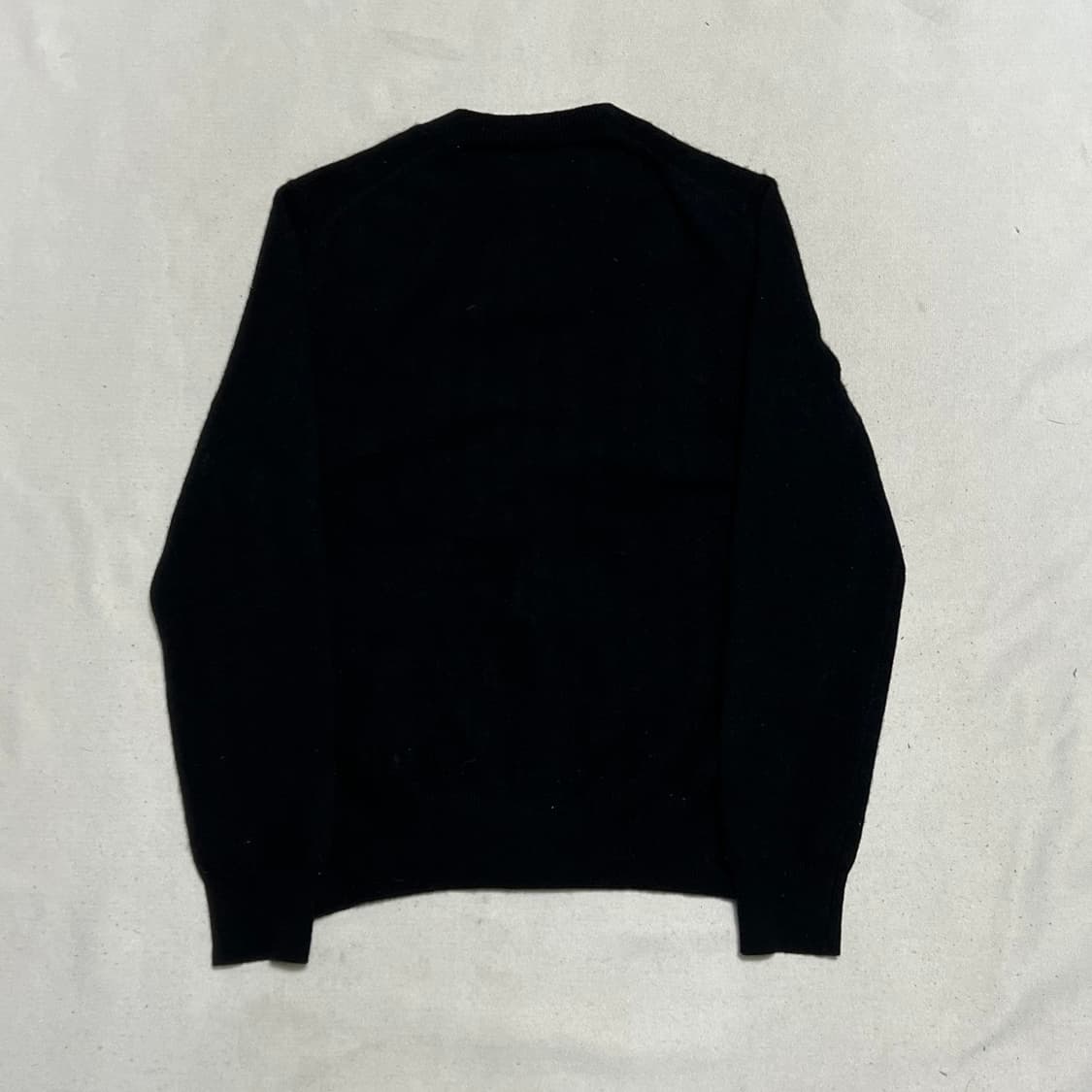 L 꼼데가르송 블랙 하트 로고 여성용 가디건 상품이미지3