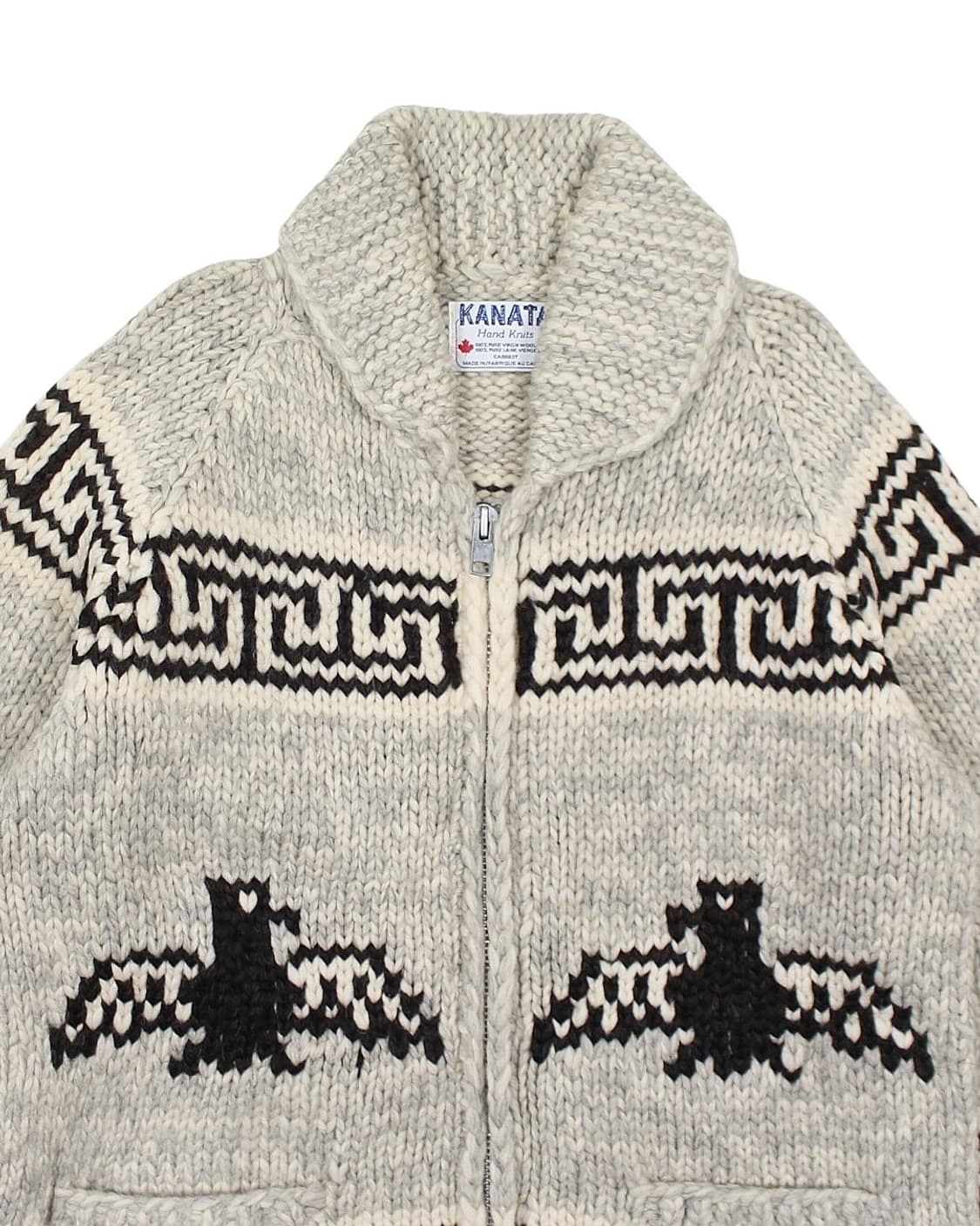 카나타 버진 울 코위찬 집업 스웨터 썬더버드 캐나다 상품이미지4