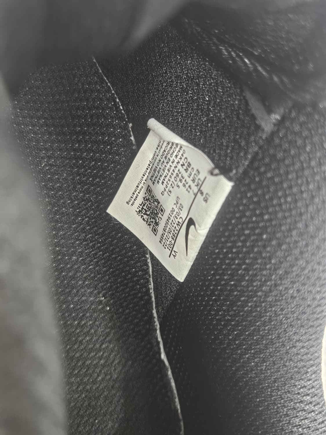 나이키 에어포스 1 "07 트리플블랙 스니커즈 (260MM)/ 11291 상품이미지10