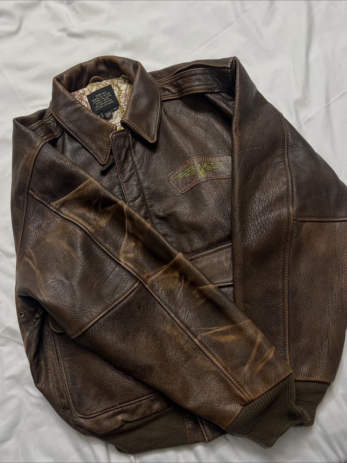 아비렉스 A-2 가죽자켓 상품이미지8