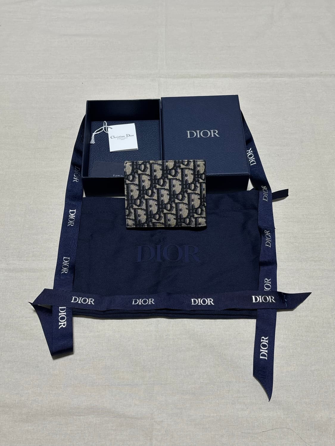 디올 오블리크 자카드 남성 반지갑 [os] 상품이미지1