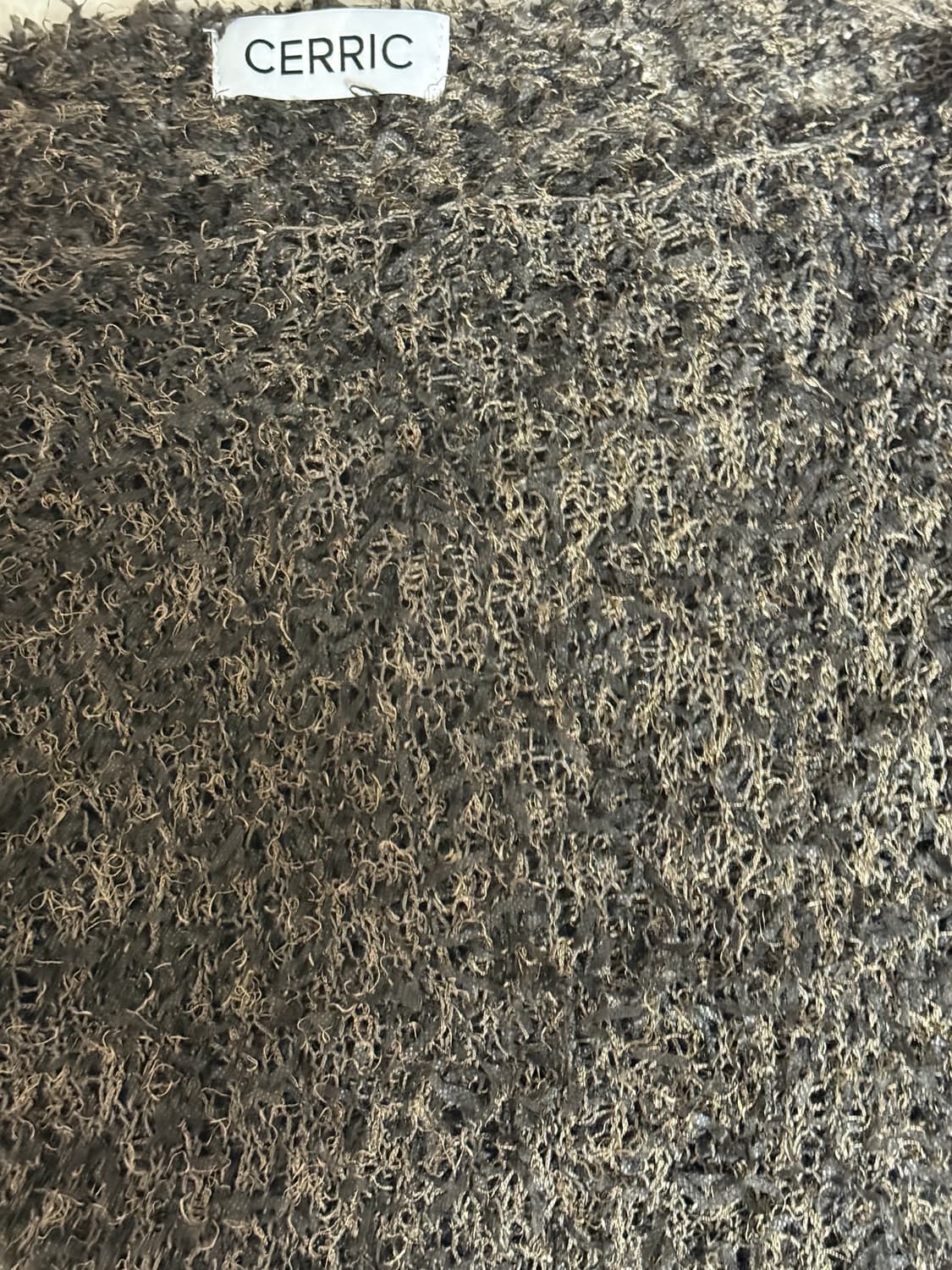 세릭 프린지 드롭 니트 FRINGE DROP KNIT / BROWN  상품이미지3