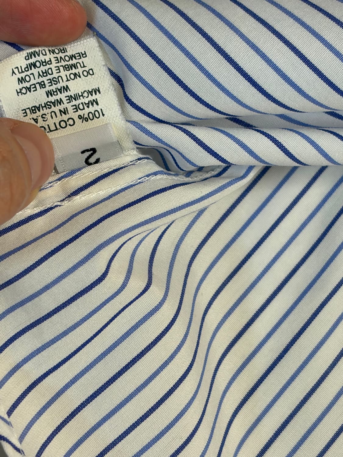 09’ ss 톰 브라운 아카이브 블루 스트라이프 셔츠 [size 2] 상품이미지2