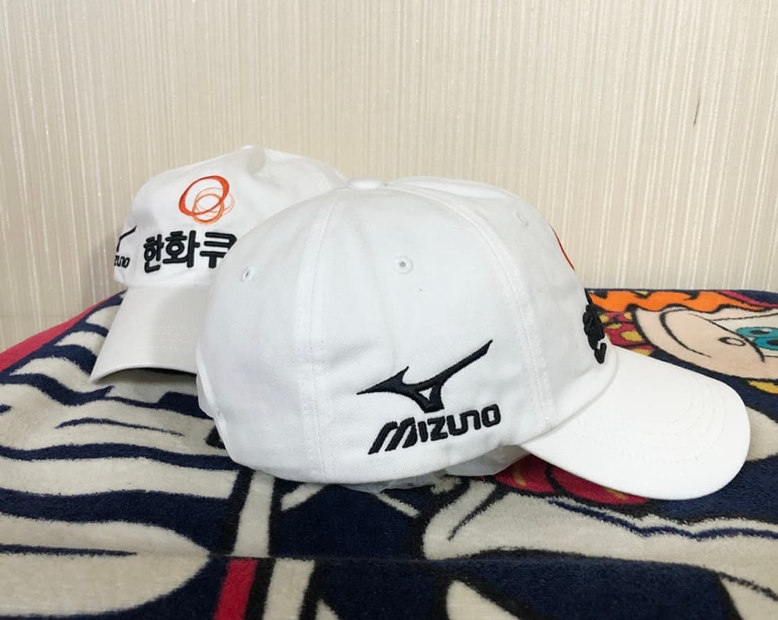 미즈노 한화큐셀골프단 프로골퍼 모자/캡(화이트) 상품이미지6