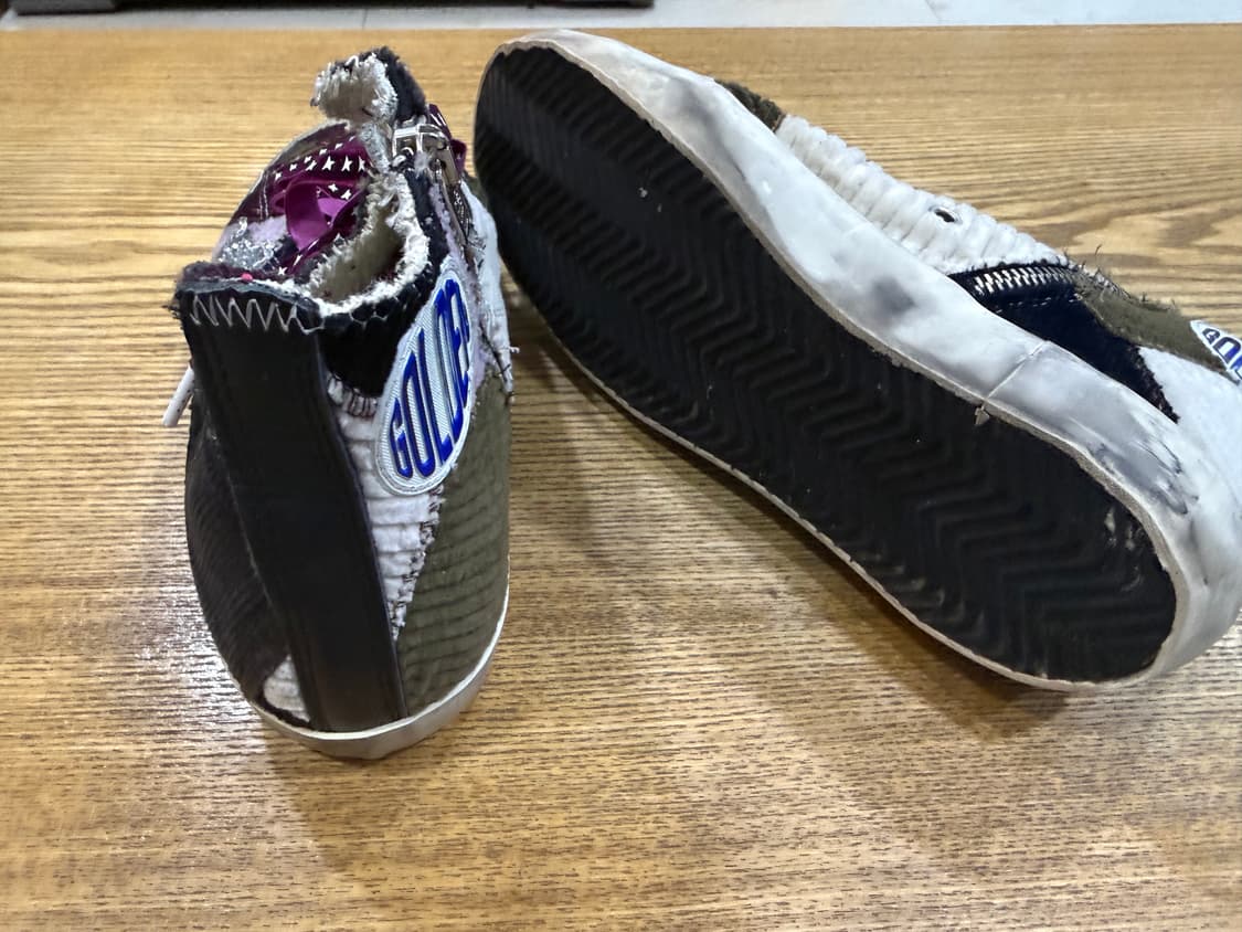 골든구스 하이탑 스니커즈 퍼플 스타 francy 240(37) 상품이미지6