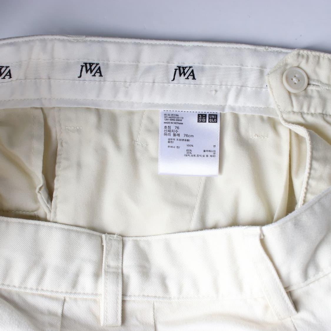 유니클로 JWA 콜라보 코튼 와이드 팬츠 76 상품이미지6