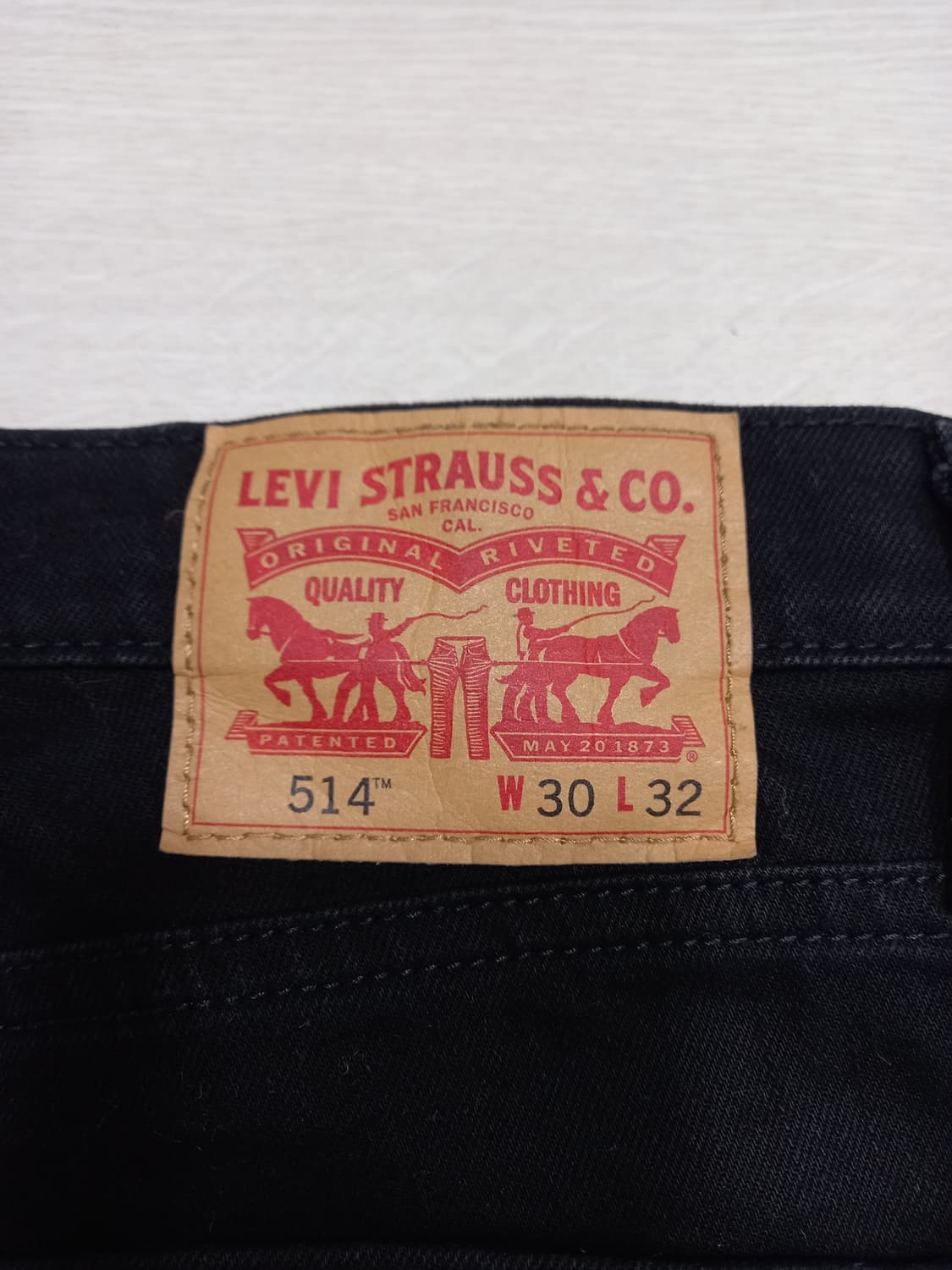 30 리바이스514 콜롬비아 스판 일자진 블랙 크롭진 30-206 상품이미지5