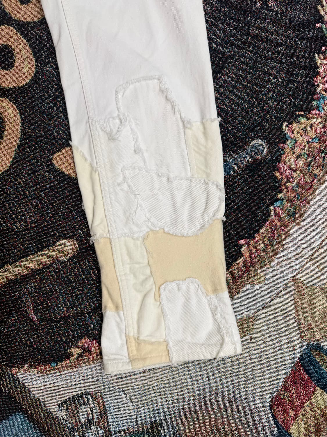 꼼데 가르송 옴므 플러스 패치워크 화이트데님 상품이미지4