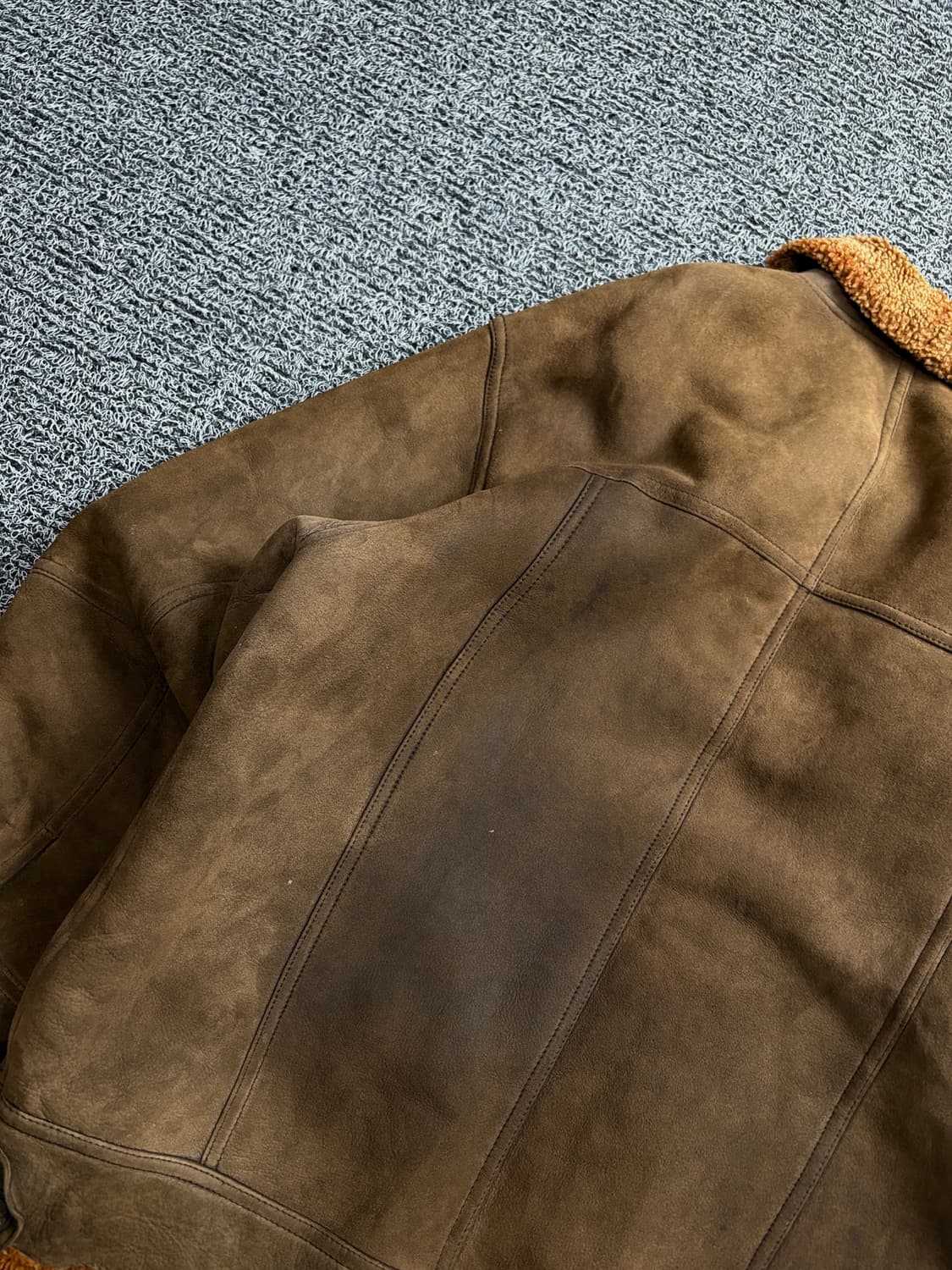 90s 발망 아카이브 양가죽 양털 무스탕 2557 상품이미지5